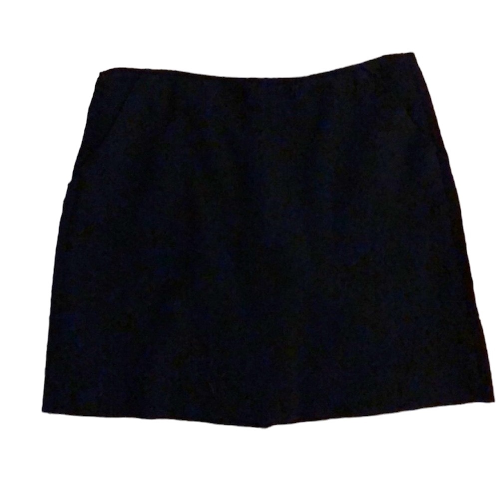 Yumi Mazao Paris black wool skirt pockets